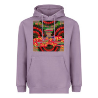 Lavender spanish hand fan seamless pattern Heavyweight Hoodie - BundleAndBundleShop