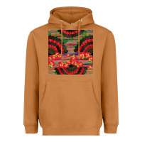 Meerkat spanish hand fan seamless pattern Heavyweight Hoodie - BundleAndBundleShop