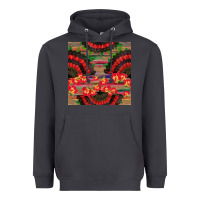 Smoke spanish hand fan seamless pattern Heavyweight Hoodie - BundleAndBundleShop