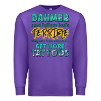 Purple get more tattoos Premium Sweatshirt - NancyCooperArtShop