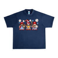 Navy baseball gnome Urban Heavy Tee - texasbilliewilder