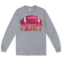 Heather Grey Together We Fight Long Sleeve Tee - texasbilliewilder