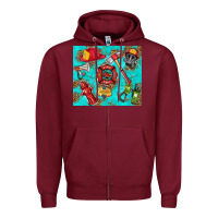 Burgundy firefighter elementary Zipper Hoodie - HRA Design Shop