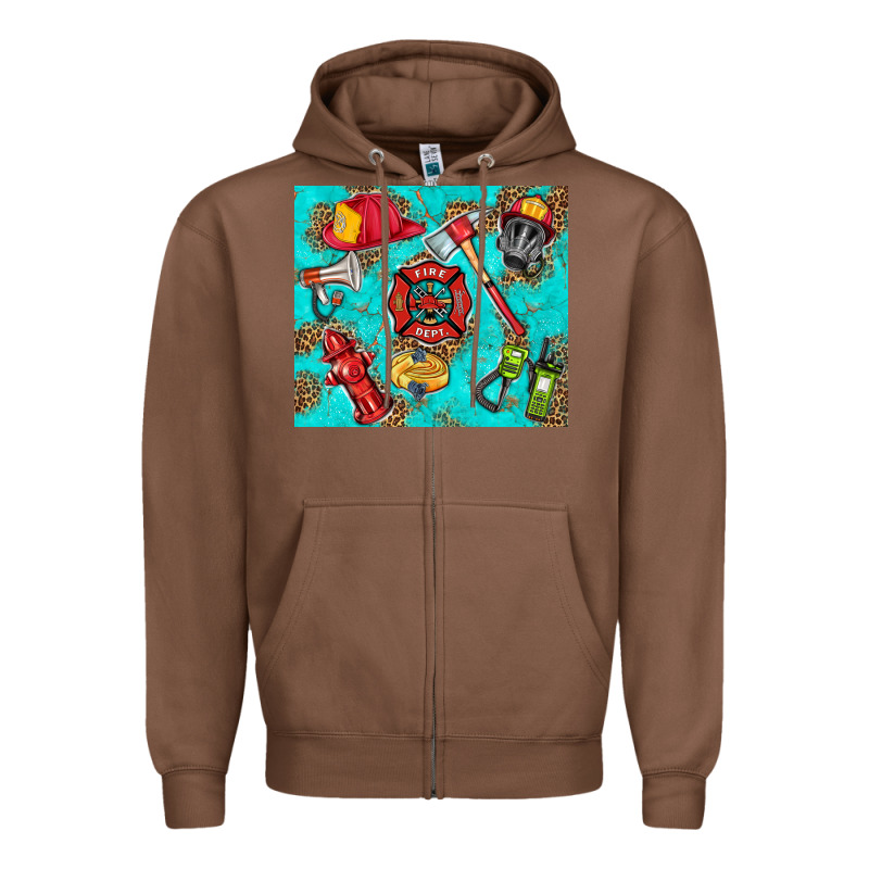 Firefighter Elementary Zipper Hoodie by HRA Design Shop | Teevron