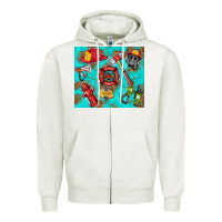 Oatmeal Heather firefighter elementary Zipper Hoodie - HRA Design Shop