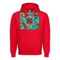Red firefighter elementary Zipper Hoodie - HRA Design Shop