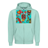 Seafoam firefighter elementary Zipper Hoodie - HRA Design Shop