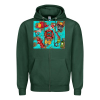 Sports Green firefighter elementary Zipper Hoodie - HRA Design Shop