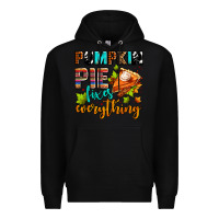Black pumpkin pie fixes everything Premium Hoodie - AdoDesignShop