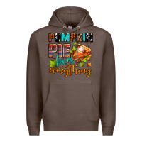 Coffee pumpkin pie fixes everything Premium Hoodie - AdoDesignShop