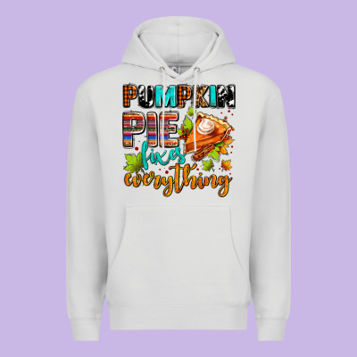 Pumpkin Pie Fixes Everything Premium Hoodie Designed By Adodesignshop