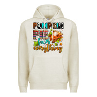 Oatmeal Heather pumpkin pie fixes everything Premium Hoodie - AdoDesignShop