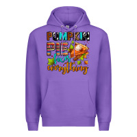 Purple pumpkin pie fixes everything Premium Hoodie - AdoDesignShop
