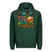 Sports Green pumpkin pie fixes everything Premium Hoodie - AdoDesignShop