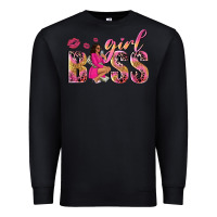 Black girl boss afro black woman Premium Sweatshirt - NancyCooperArtShop