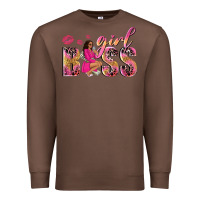 Chestnut girl boss afro black woman Premium Sweatshirt - NancyCooperArtShop