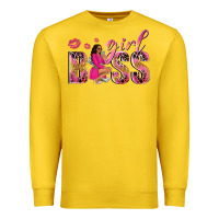 Lemon girl boss afro black woman Premium Sweatshirt - NancyCooperArtShop