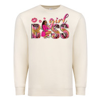Sandshell girl boss afro black woman Premium Sweatshirt - NancyCooperArtShop