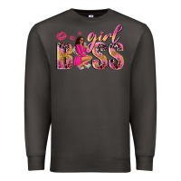 Smoke girl boss afro black woman Premium Sweatshirt - NancyCooperArtShop