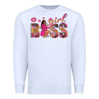 Girl Boss Afro Black Woman Premium Sweatshirt | Teevron