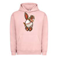 Pigment Salmon Baseball Easter Bunny Urban Hoodie - BundleAndBundleShop