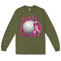 Tackle Cancer Volleyball Long Sleeve Tee | Teevron