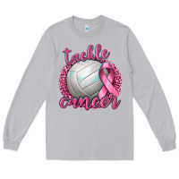 Moon Dust Tackle Cancer Volleyball Long Sleeve Tee - texasbilliewilder