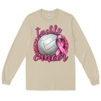Mushroom Tackle Cancer Volleyball Long Sleeve Tee - texasbilliewilder