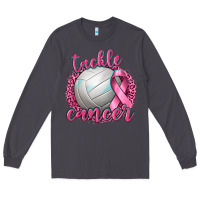 Smoke Tackle Cancer Volleyball Long Sleeve Tee - texasbilliewilder
