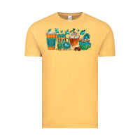Vintage Mustard gemstone coffee cups Vintage Tee - texasbilliewilder