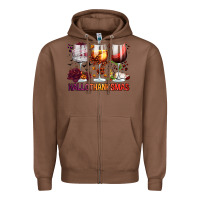Chestnut hallothanksmas halloween thanksgiving  christmas wine Zipper Hoodie - FaDigitalArtStudio