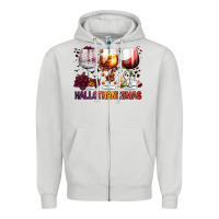 Dove Grey hallothanksmas halloween thanksgiving  christmas wine Zipper Hoodie - FaDigitalArtStudio