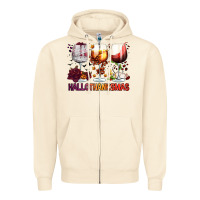 Sandshell hallothanksmas halloween thanksgiving  christmas wine Zipper Hoodie - FaDigitalArtStudio