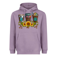 Lavender coffee group and sunflowers Heavyweight Hoodie - Artiststas