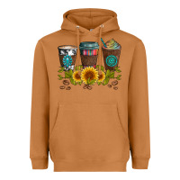 Meerkat coffee group and sunflowers Heavyweight Hoodie - Artiststas