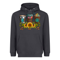 Smoke coffee group and sunflowers Heavyweight Hoodie - Artiststas