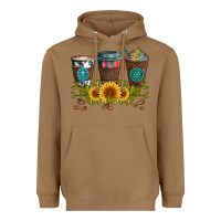 Toasted Coconut coffee group and sunflowers Heavyweight Hoodie - Artiststas