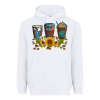 White coffee group and sunflowers Heavyweight Hoodie - Artiststas