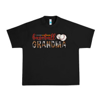 Black baseball grandma with leopard Urban Heavy Tee - texasbilliewilder