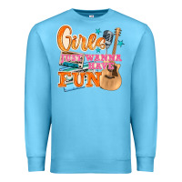 Ocean Blue girls just wanna have fun Premium Sweatshirt - NancyCooperArtShop