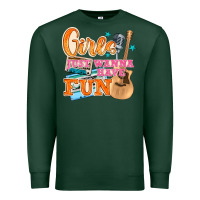 Sports Green girls just wanna have fun Premium Sweatshirt - NancyCooperArtShop