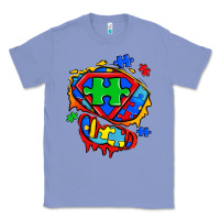 Colony Blue autism superhero ripped tshirt Classic Tee - Zillion Design Studio