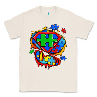 Autism Superhero Ripped Tshirt Classic Tee | Teevron