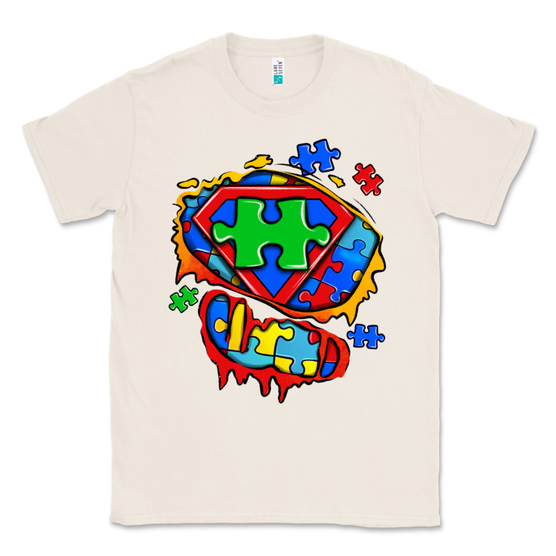 Autism Superhero Ripped Tshirt Classic Tee by Zillion Design Studio | Teevron
