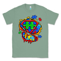 Sage autism superhero ripped tshirt Classic Tee - Zillion Design Studio