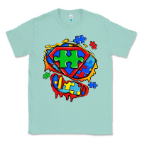 Seafoam autism superhero ripped tshirt Classic Tee - Zillion Design Studio
