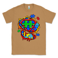 Toasted Coconut autism superhero ripped tshirt Classic Tee - Zillion Design Studio
