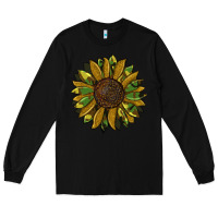 Black camouflage flitter sunflowers Long Sleeve Tee - RanaPortraitStore