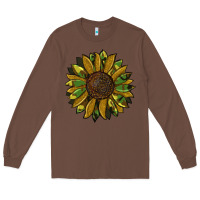 Chestnut camouflage flitter sunflowers Long Sleeve Tee - RanaPortraitStore