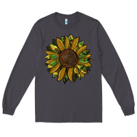 Smoke camouflage flitter sunflowers Long Sleeve Tee - RanaPortraitStore